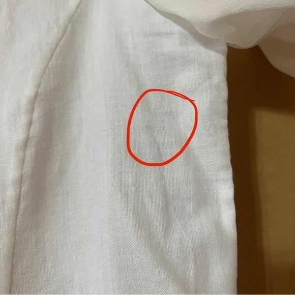 Helmut Lang | Element Sheer Hem Silk Button Front Shirt Combo Top White Size M - Picture 6 of 16